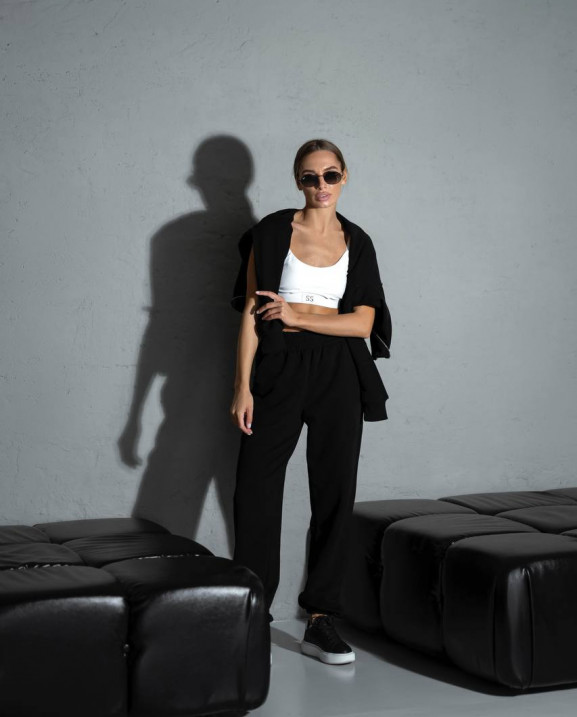 0809 спортивний костюм на блискавці з капюшоном зі штанами на резинці